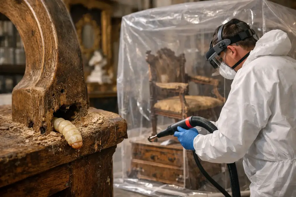 Come eliminare le larve dei tarli dal legno