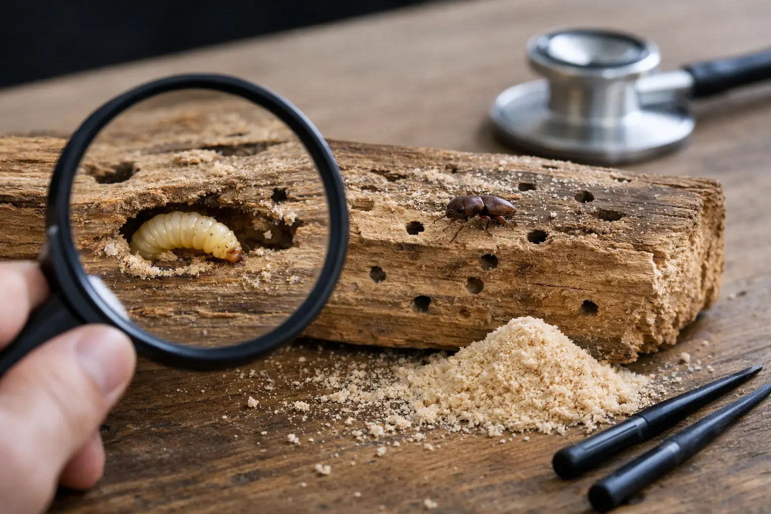 Come sapere se i tarli sono attivi: 7 segnali