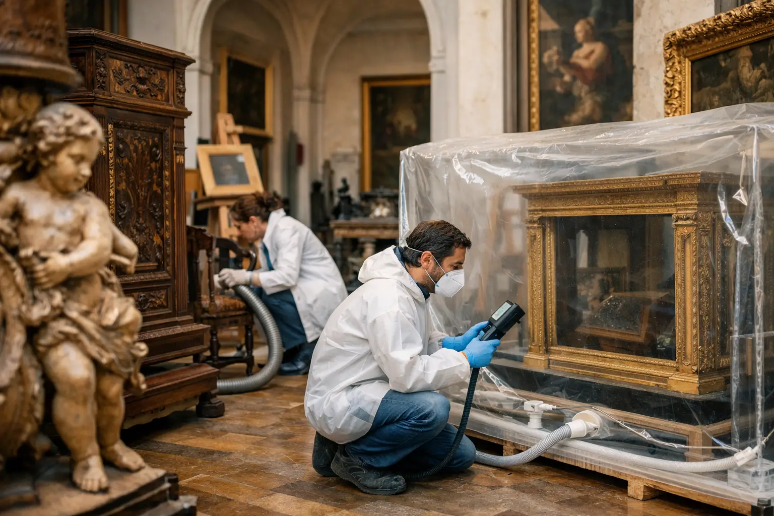 Disinfestazione antitarlo musei e opere d’arte