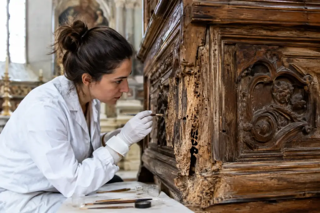 Quando intervenire su legno infestato dai tarli
