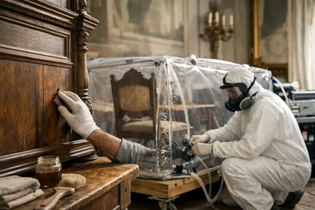 Restauro sostenibile per salvare il legno